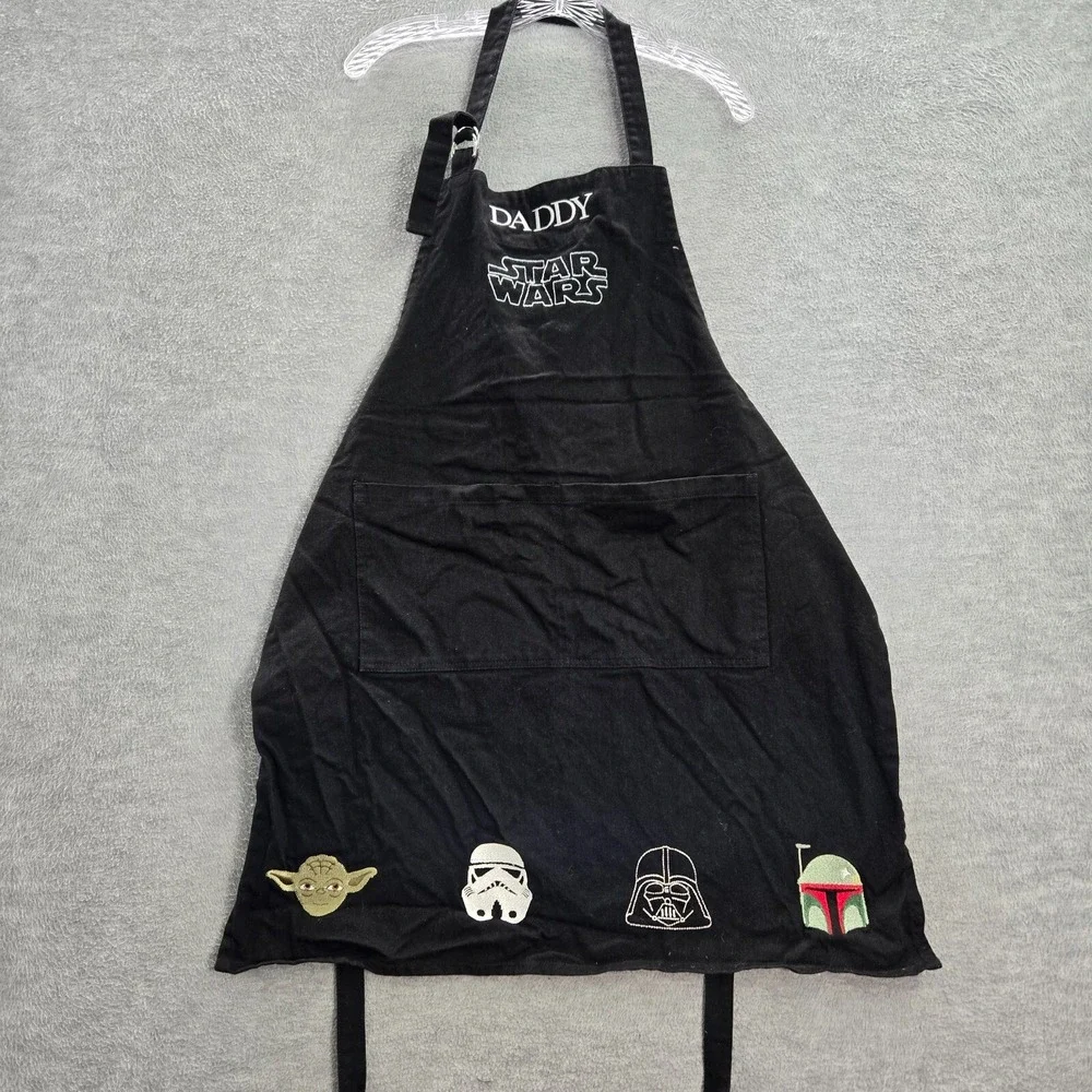 Star Wars Men Apron One Size Black Darth Vader Yoda Storm Trooper‎ Daddy Logo